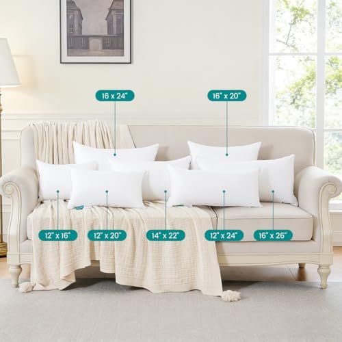 Oubonun 14"x22" Throw Pillow Insert – Plush and Supportive Decorative Cushion - Image 7