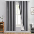 Yakamok Grey 100% Blackout Curtain Panels 72 inches, 2 Panels by Yakamok