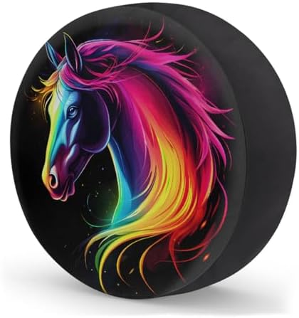 Rainbow Horse Spare Tire Cover Dust-Proof Wheel Protector - Image 2