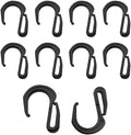 10PCS Plastic S Hook Clips Elastic Rope Hooks Nylon Mesh Hooks Suitable by ZZLZX