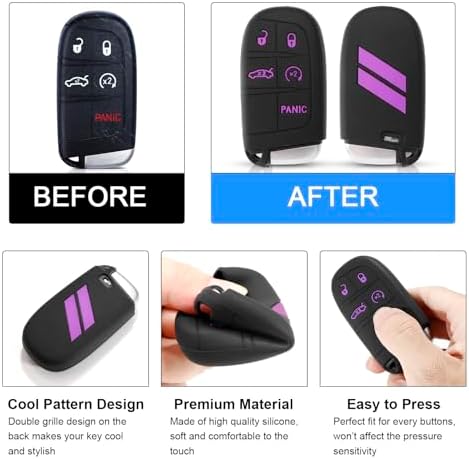 for Dodge Key Fob Cover with Keychain - Image 2