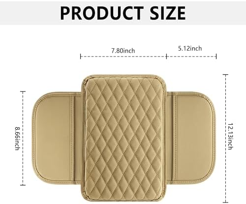 Stacool Upgraded Car Center Console Cover, Microfiber Leather Car Armrest Cover - Image 2
