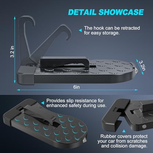 Car Door Step, Foldable Aluminum Roof Access Step - Image 3