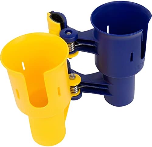 ROBOCUP, Patented Clamp On Boat Cup Holder |Multifunction Dual Drink Caddy - Image 2