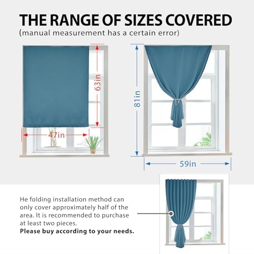 JILRON Magic Tape Stick on Portable Curtains - Image 3