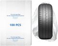 WHEEL CONNECT Tire Storage Bags. Made of Polyethylene LDPE Plastic, Large by WHEELCONNECT