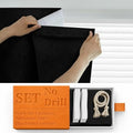 100% Blackout Self Adhesive Portable Curtains by Sovtfides