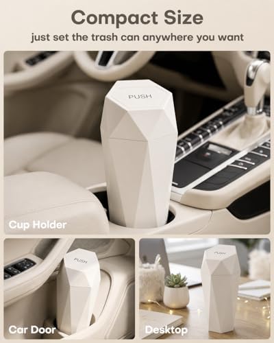 HOTOR Car Trash Can with Lid, 2 Pack - Image 4
