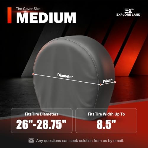 Explore Land Tire Covers 4 Pack Fit Tire Diameters 26-28.75 inch - Image 6