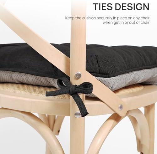 Love's cabin Memory Foam Chair Cushions Set of 4, 19 Inch - Image 5