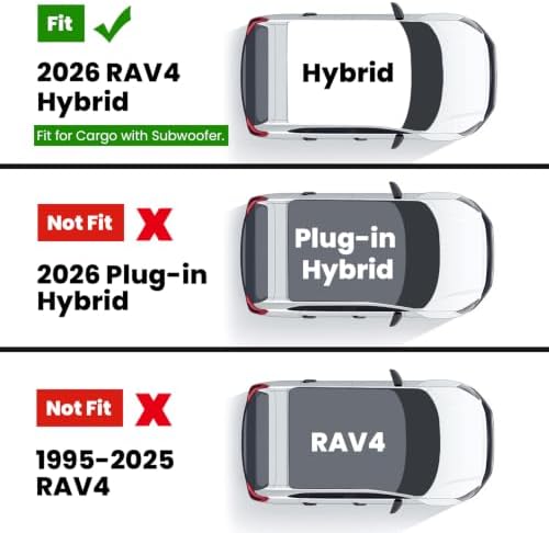 LASFIT Cargo Trunk Mat for Toyota RAV4 2026 Hybrid - Image 3