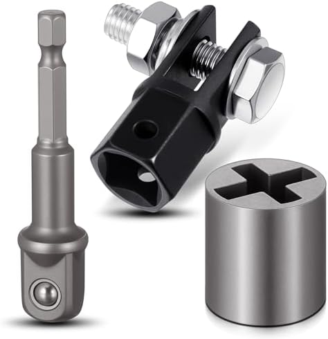 3 Pcs Scissor Jack Adapters Tool Heavy-Duty Universal Jack Socket Adapter by Otoolling