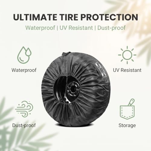 1 PC Car Tire Protector, Oxford Cloth Spare Tire Storage Bag - Image 7