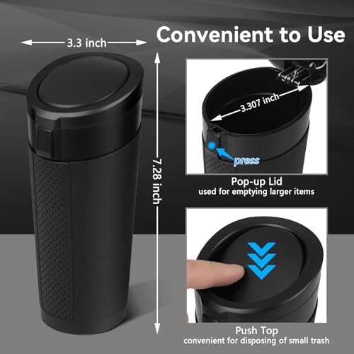 Car Trash Can Bin with Lid - Image 6