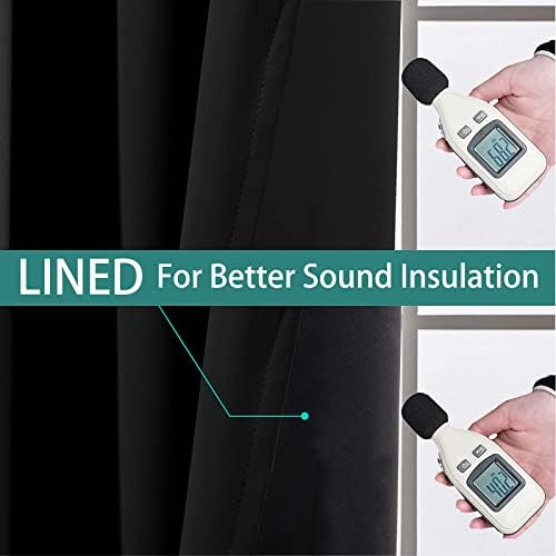 Yakamok 100% Blackout Lined Pair Curtains - Image 4