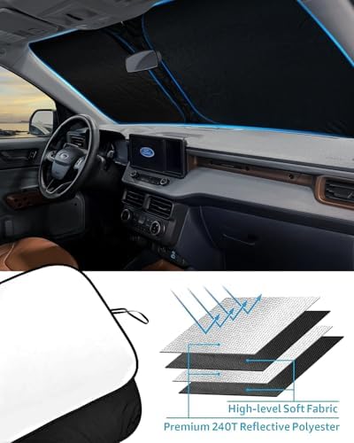 Foldable Front Windshield Sun Shade fit - Image 4