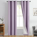 Yakamok Lilac 100% Blackout Curtains 96 Inches Long by Yakamok