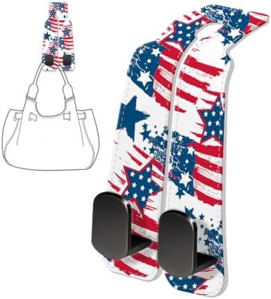 PU Leather Car Seat Hook, Storage Headrest Hanger, Cute Car Backseat Organizer - Image 6