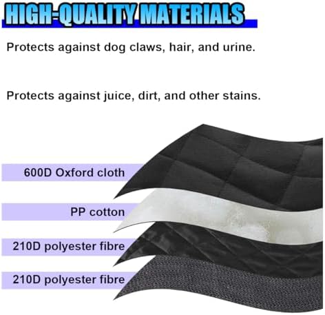 Waterproof Dog Car Seat Cover, Non-Slip Scratchproof Pet Car Back Seat Protector - Image 4