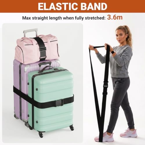 BILIONE 5 Pcs Adjustable Luggage Connector Strap - Image 2