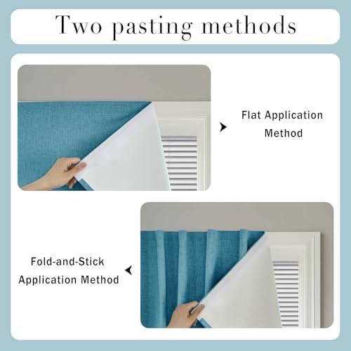 100% Blackout Magic Tape Stick On Curtains Window Shades Pull Down Blackout - Image 5