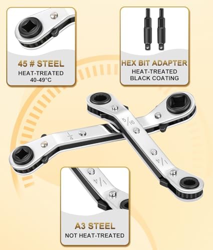 23PCS Valve Core Removal Tool HVAC Service Wrench Set - Image 6