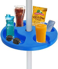 AMMSUN 13" Portable Beach Umbrella Table Tray Blue by AMMSUN