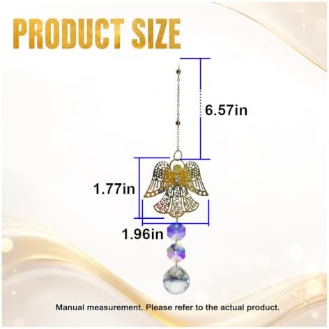 Bling Crystal Suncatchers Angel Car Rear View Mirror Charm, Rhinestones - Image 2