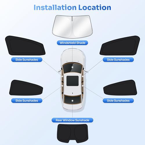Canvcle Window Shades for 2011-2016 Hyundai Elantra Accessories Windshield Sun - Image 5