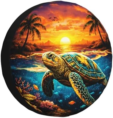 Sea Turtle Spare Tire Cover Weatherproof Wheel Protectors Universal Wheel Covers by Unknown