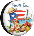 Puerto Rico Spare Tire Cover Waterproof Wheel Cover 17 Inch Universal Fit by Unknown