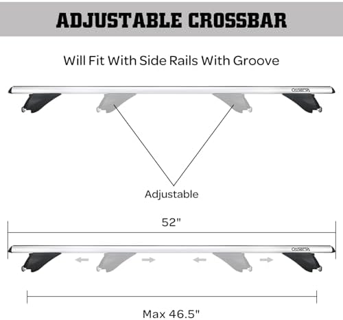 Aero Aluminum Universal Roof Rack Cross Bars, Existing Raised Side Rail - Image 2