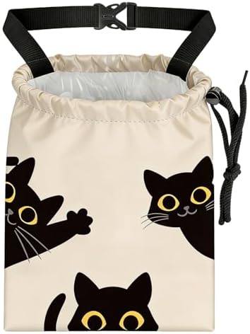 Three Black Cats Car Trash Bag by AmazerPad