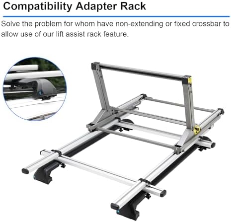 TOOENJOY Heavy-Duty Kayak Lift Assist Roof Rack, 100 LBS Capacity Kayak Canoe - Image 3