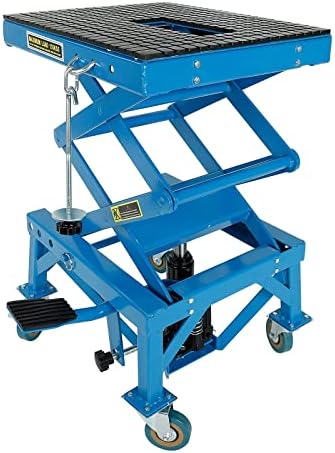 350lbs Heavy Duty Hydraulic Motorcycle Scissor Jack Lift by BLACKHORSE-RACING