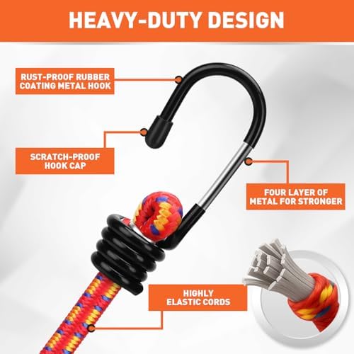 HORUSDY 21 - Piece Bungee Cord Set - Image 4