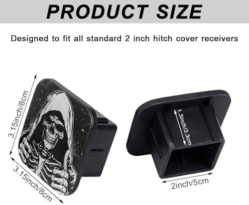 2" Trailer Hitch Cover Rubber Receiver Tube Cap Trailer Hitch Covers - Image 2
