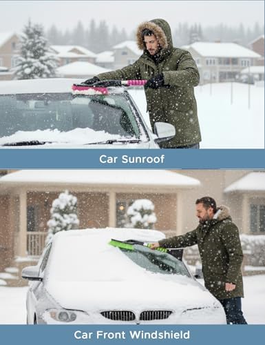 Autovir 27" Car Snow Brush and Ice Scrapers - Image 5