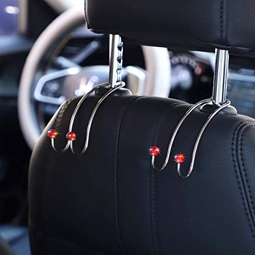 SAVORI Auto Hooks Bling Car Hangers Organizer Seat Headrest Hooks Strong and - Image 3