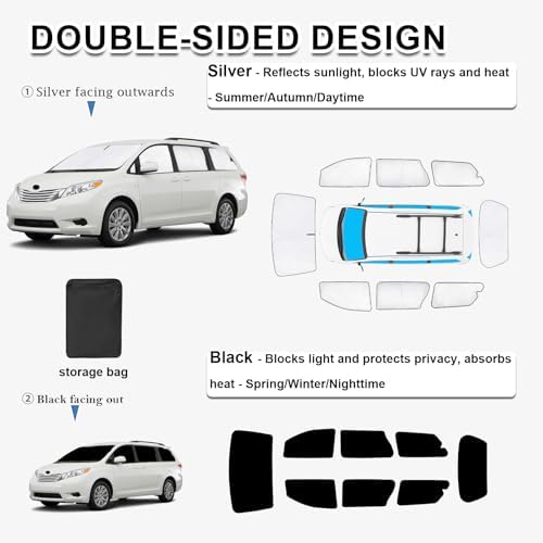 KMF 8pcs Full Sun Shades Custom - Image 4