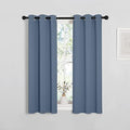 NICETOWN Thermal Insulated Curtains Blackout Draperies, Stone Blue, 29 by 40 by NICETOWN