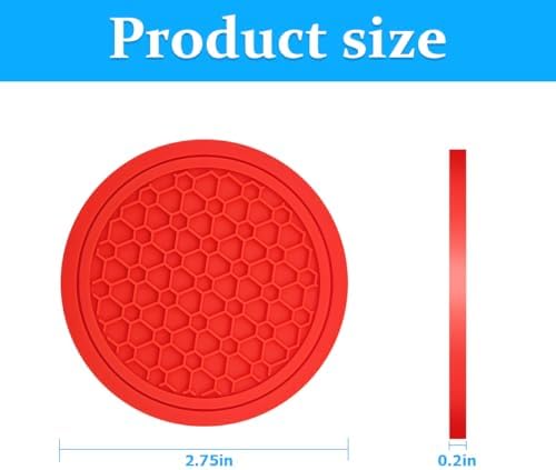 Mandark 4PCS 2.75 Inch Car Cup Holder Coasters - Image 2