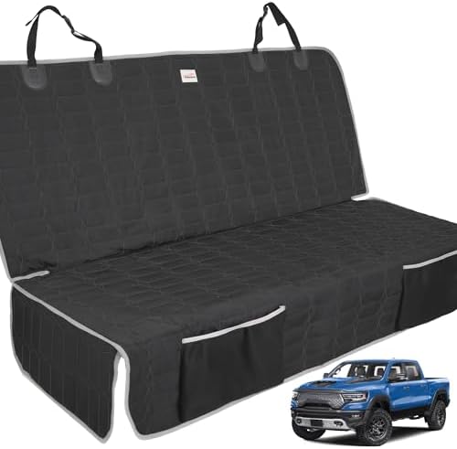 Reliadura Dog Car Seat Cover for Back Seat, Washable Bench Seat Cover for Truck by Reliadura