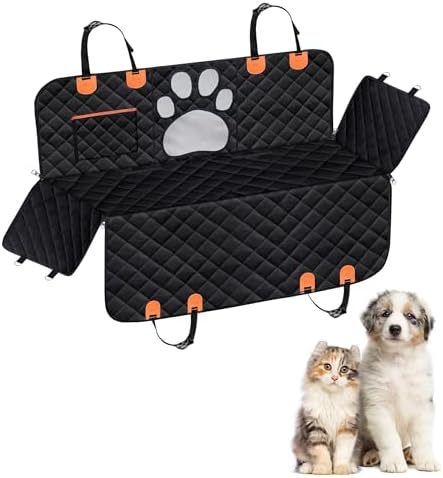 Dog Car Seat Cover For Back Seat, 100% Waterproof Hammock & Back Seat Protector by Unknown