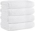 Microfiber Waffle Bath Towels, 4 Pieces, Fast Drying, Lint Free 430 GSM by Unknown