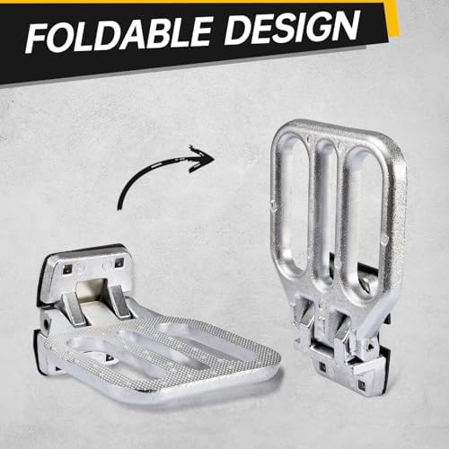Large Folding Step for Truck Heavy-Duty Fold Down Utility Body Step Grab - Image 4