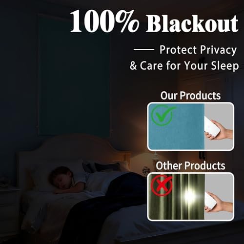 100% Blackout Self Adhesive Portable Curtains - Image 2