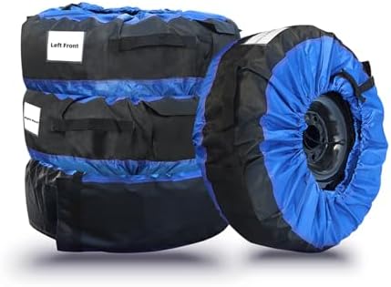 Silscvtt Universal Package of 4 Blue Portable Tire Bags - Image 7