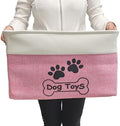 Large Dog Toy Basket Foldable Dog Toy Box Dog Toy Bin by CpakOwlgoo