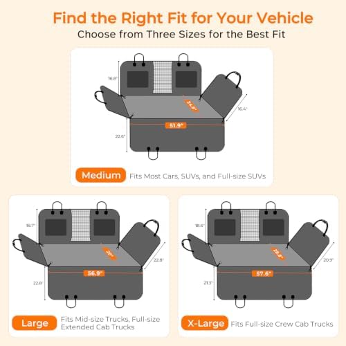URPOWER PU Leather Dog Back Seat Extender - Image 7